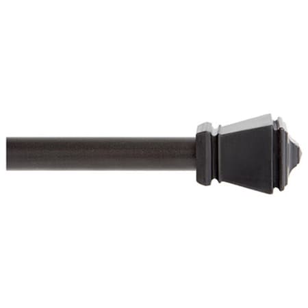 Kenney Mfg Kenney Mfg Co KN367/5 48-84 Black Amel Cafe Rod 208691